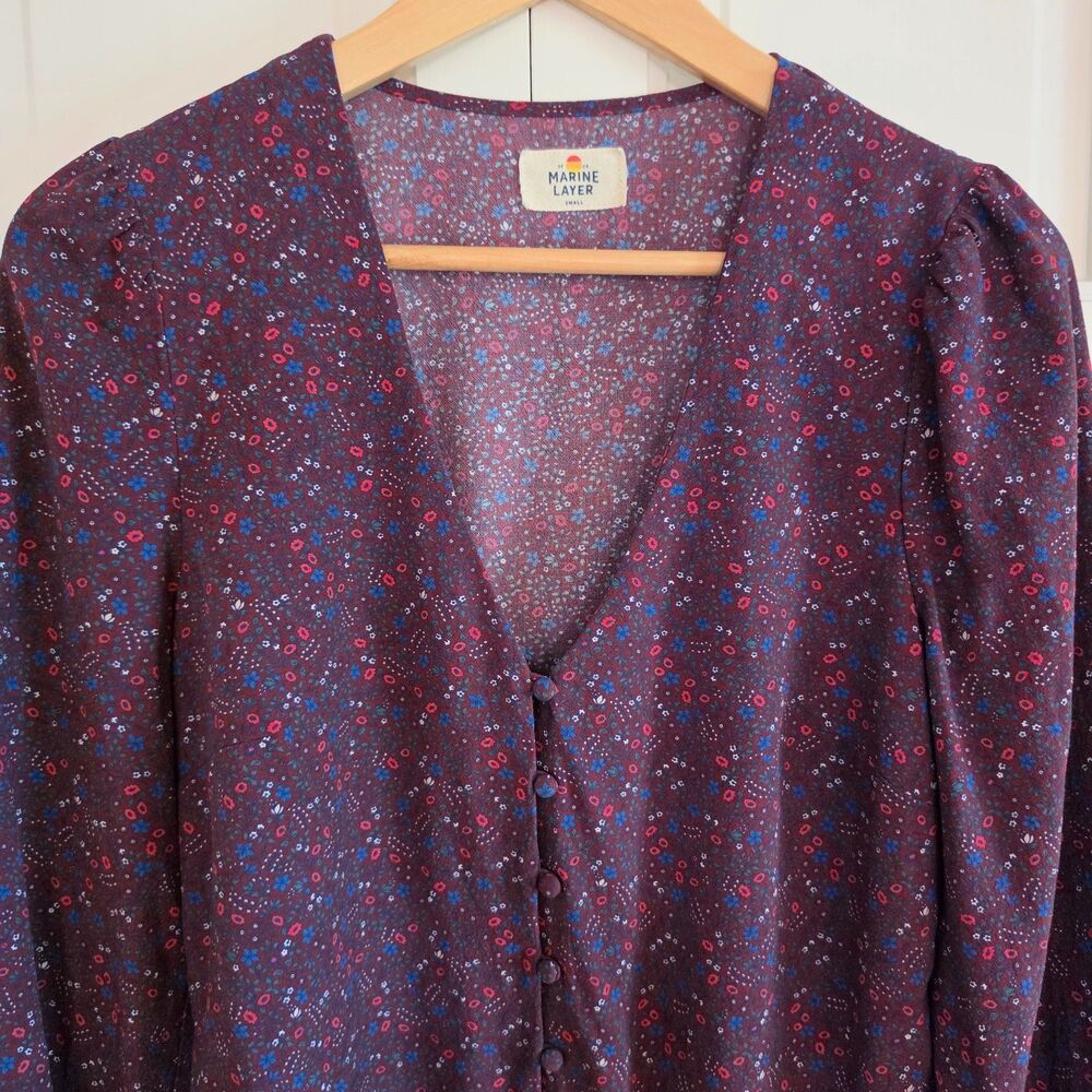 Marine Layer Women's Ditsy floral Blouse - small